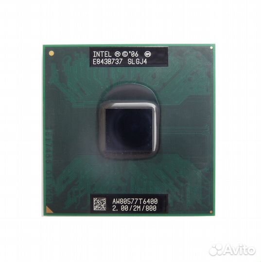 Б/у процессор Core2Duo T6400, slgj4
