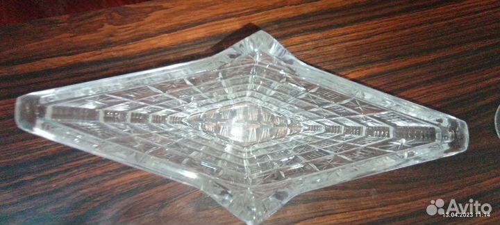 Хрустальное блюдо СССР