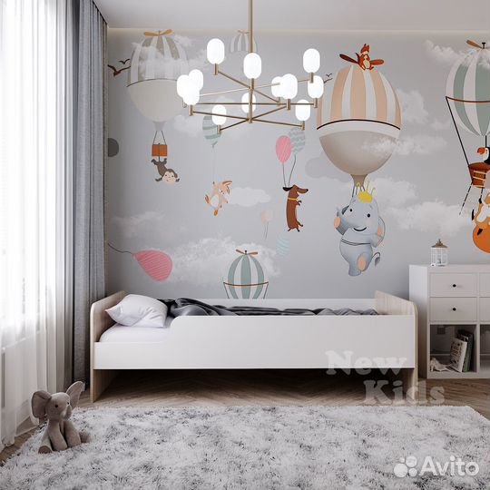 Детская кровать Глория белый