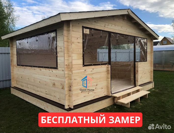 Мягкие окна в беседку