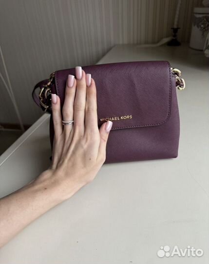 Сумка женская michael kors оригинальная вишневая