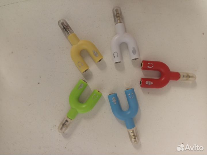 Обьединитель наушники и микрофон пк для смартфона