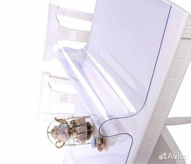 Силиконовая скатерть пвх гибкое стекло под размер