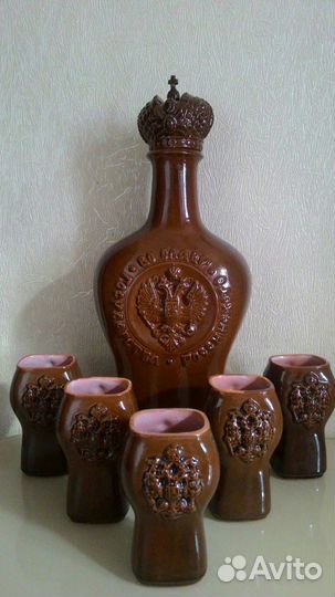 Штоф Во славу государства Российского Корона керам