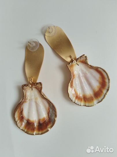 Серьги из ракушек