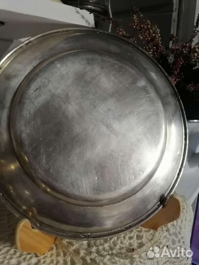 Блюдо, серебрение, винтаж, Европа