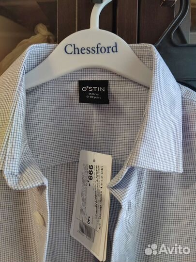 Рубашка новая для мальчика (р. 140)