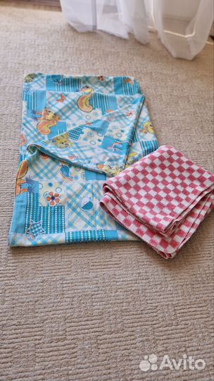 Детское одеялко теплое байковое и пододеяльник