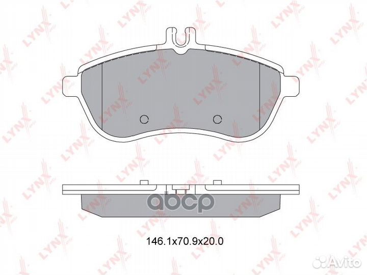 Колодки тормозные дисковые перед BD5318 LYN
