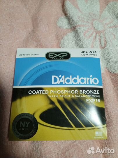 Daddario EXP16 струны на акустику