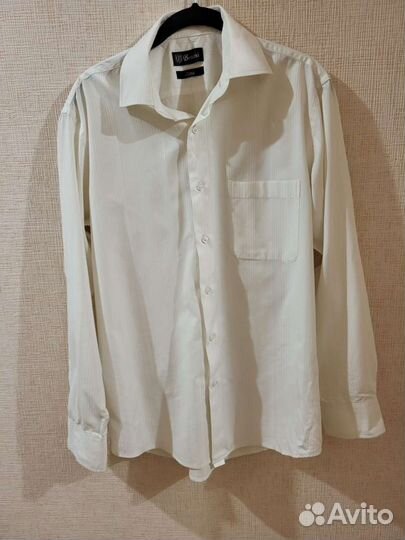 Рубашка белая мужская (46 размер)