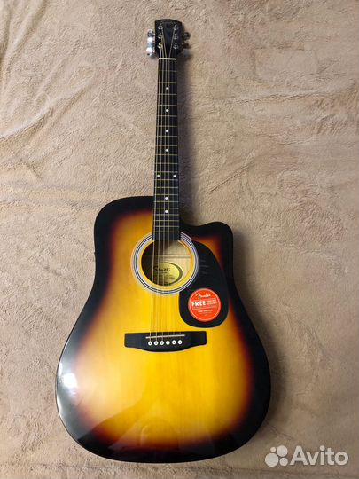 Электроакустическа гитара fender squier SA-105CE