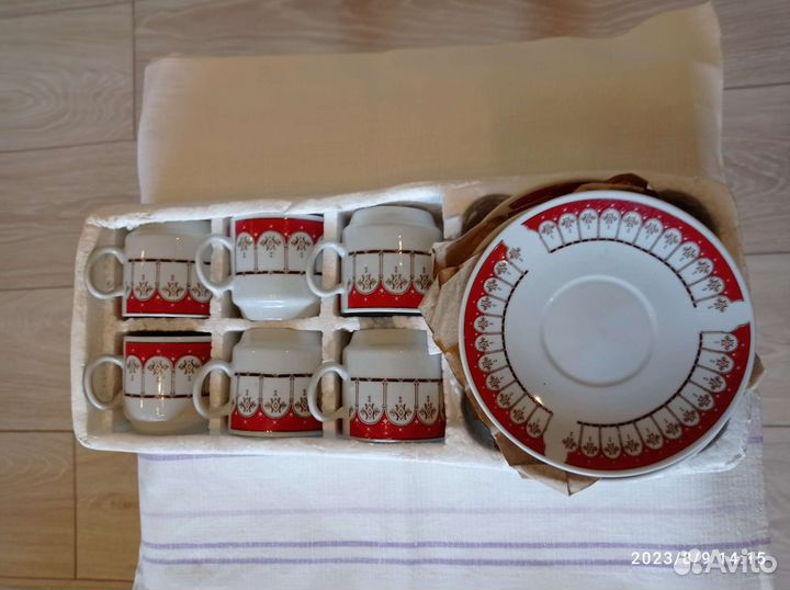 Новый Кофейный сервиз 6 персон