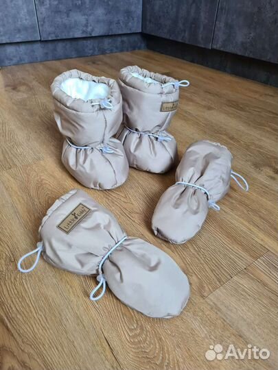 Пинетки и варежки little kiddy