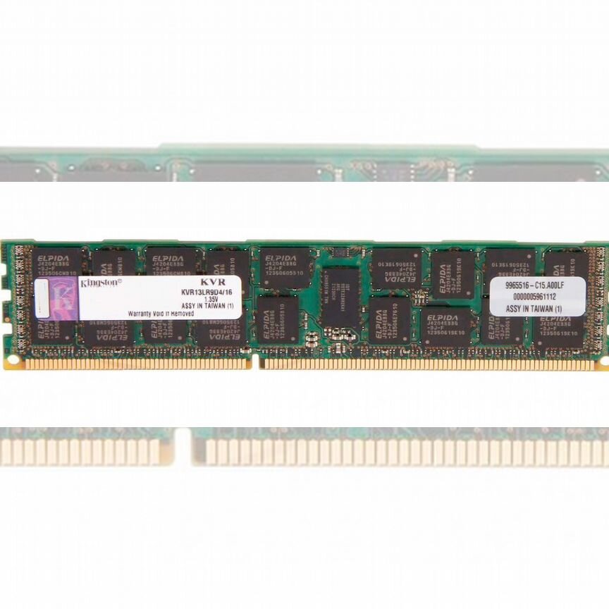 [KVR13LR9D4/16BK] Оперативная Память Kingston Ddr3 Kvr13lr9d4/16bk