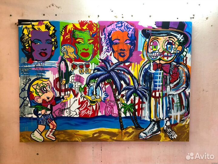Современное искусство картины купить поп -арт