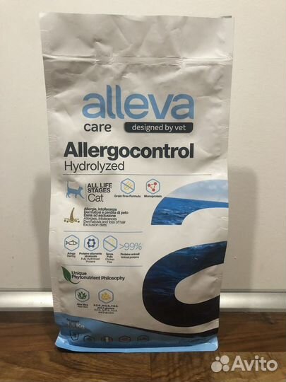 Корм Alleva Allergocontrol для кошек 1,5 кг