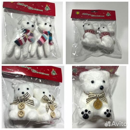 Новогодние товары для декора мелким оптом