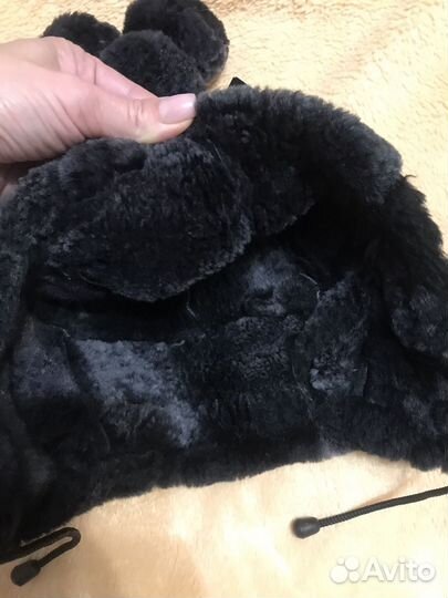 Новая детская шапка из овчины