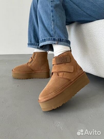 UGG угги Neumel Platform Beige (Арт.4513)