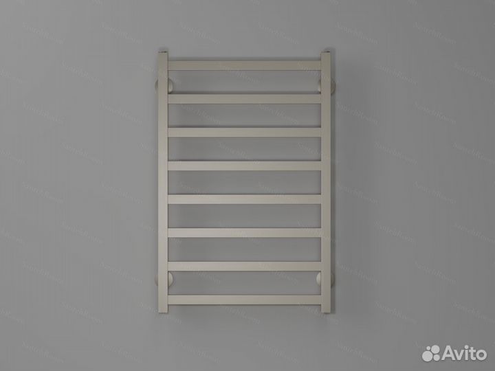 Полотенцесушитель водяной матовый хром