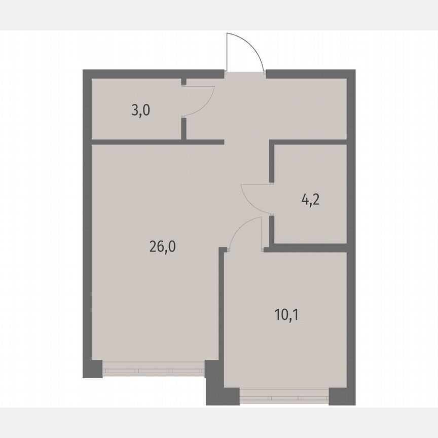1-к. квартира, 43,5 м², 4/7 эт.