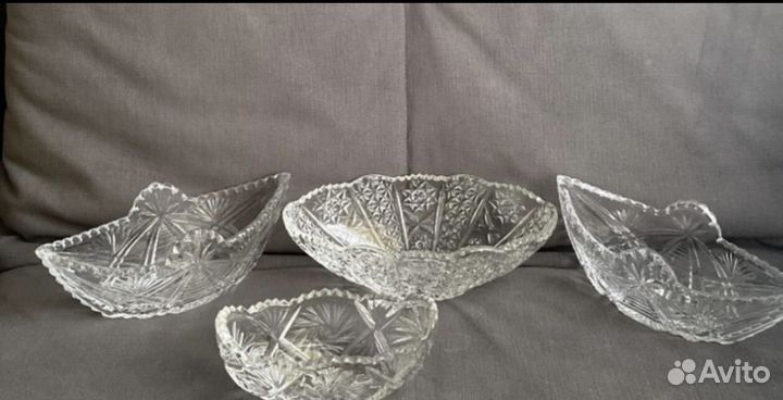 Хрустальные салатники винтажные СССР