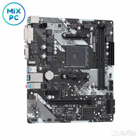 Материнская плата AM4 ASRock B450M-HDV R4.0