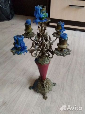 Подсвечник бронза старинный