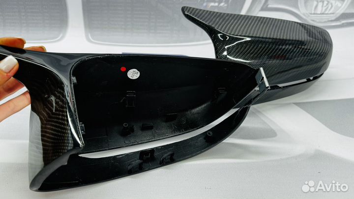 Накладки зеркал BMW G14 G15 G16 в стиле M8 карбон