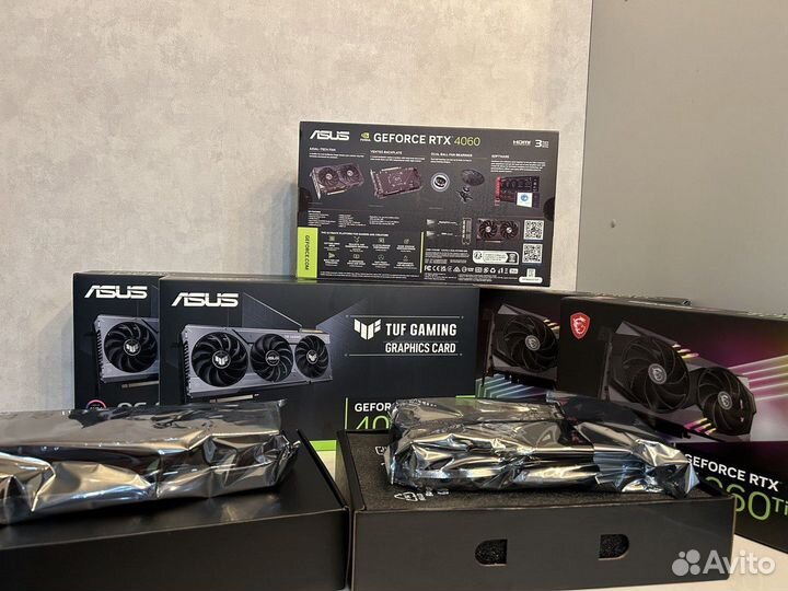 Видеокарты asus/msi rtx 4060 ti 8/16 gb
