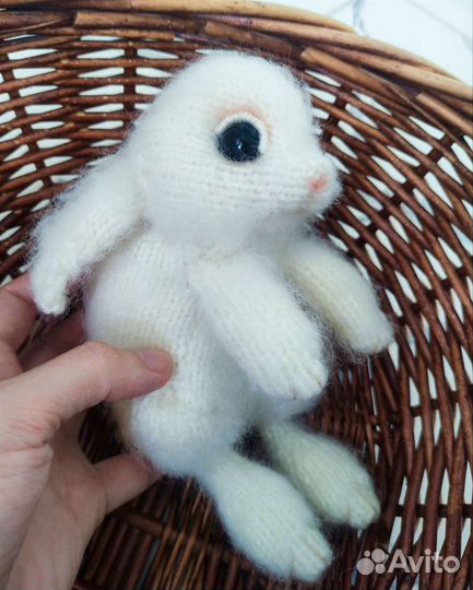 Реалистичный зайка (кролик) ручной работы