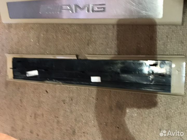Накладки порогов Мерседес мл 164 Амг