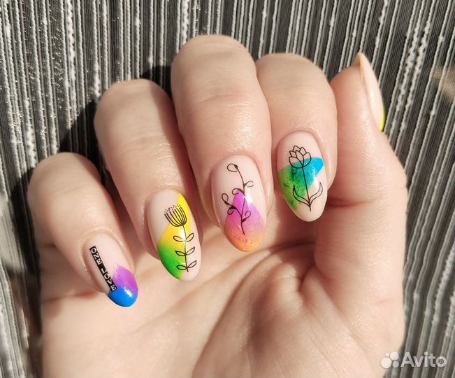 Маникюр наращивание