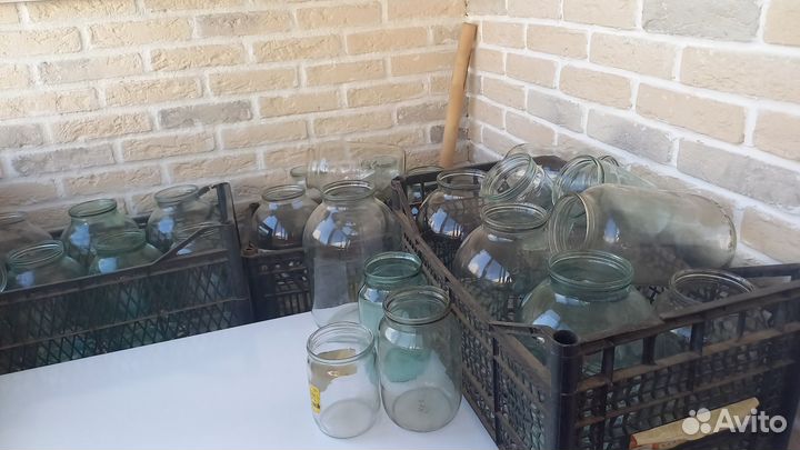 Банки стеклянные бу бесплатно