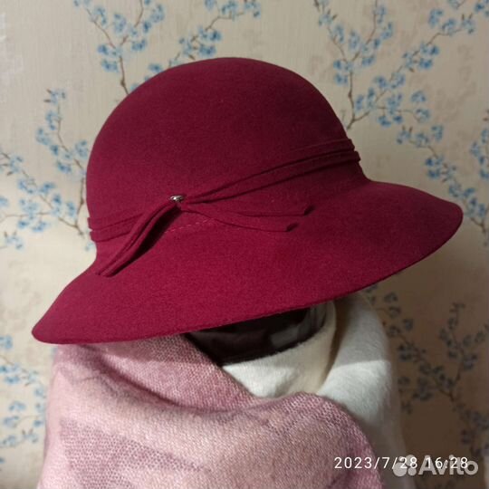 Шляпа фетровая женская р. 56