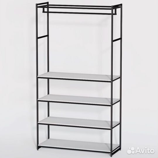 Стеллаж для одежды в стиле Лофт A22120-19-чб