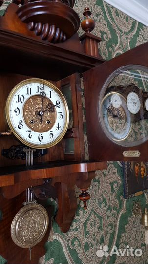 Настенные консольные часы с боем.Gustav Becker1904