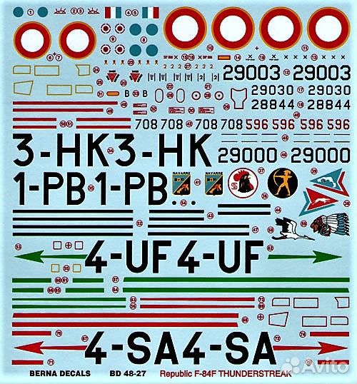 1/48 F-84F ‘Thunderstreak’ Kinetic K4801 + Допы