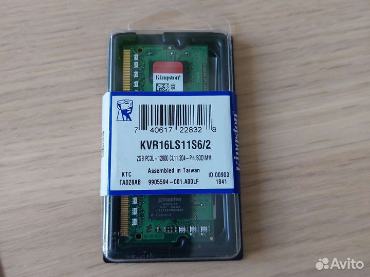 Kingston ddr3 2Gb KVR16LS11S6/2