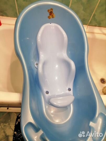 Ванночка для купания с горкой