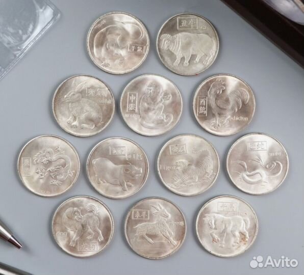 Монеты знаки зодиака мельхиор