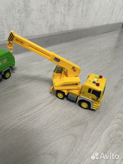 Машинки детские кран и мусоровоз