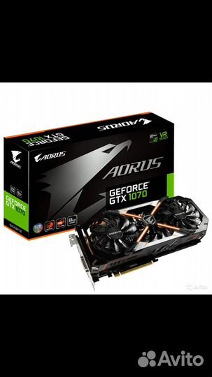 Видеокарта Aorus geforce gtx 1070 8gb
