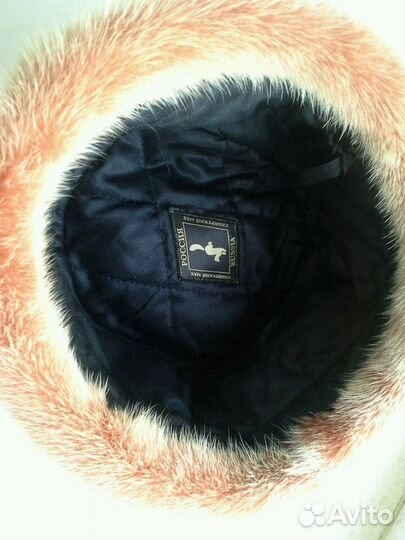 Шапка из вязаной норки