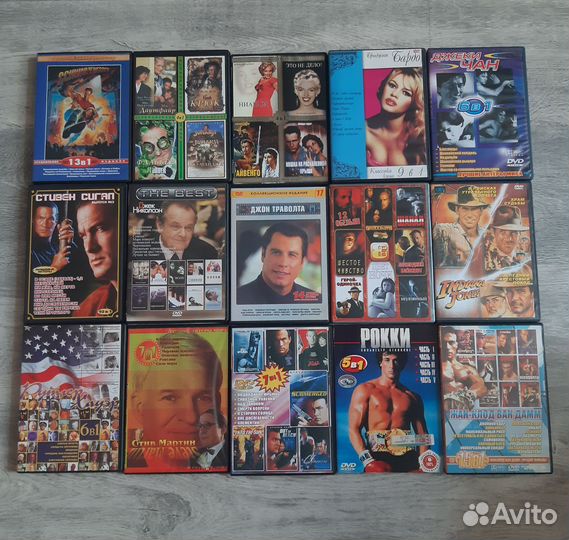 DVD диски с фильмами по актерам