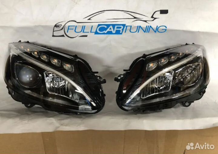 Фары Mercedes C-class W205 LED