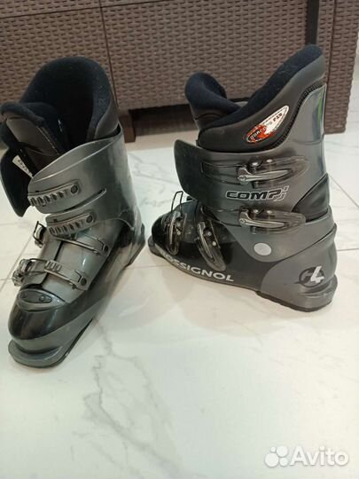 Горные лыжи и ботинки 25.5