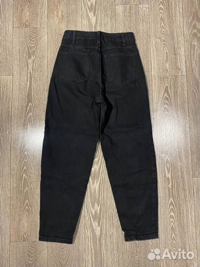 Джинсы mom House черные 34 р-р