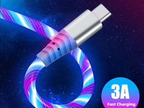 Светящийся светодиодный кабель Micro USB